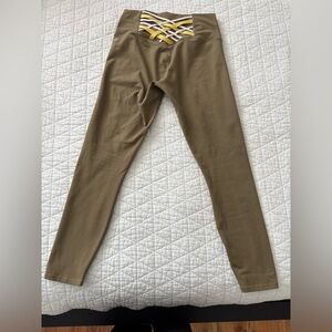 Green fabletics workout pants